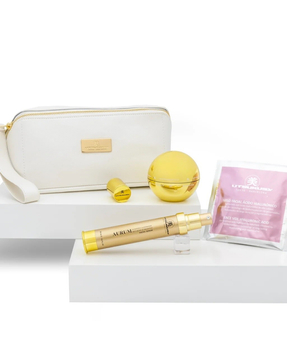 Utsukusy Aurum Set - zestaw rozświetlający - 50ml + 35ml + 20ml + kosmetyczka