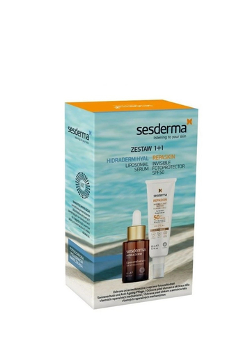 Sesderma Hidraderm Hyal Liposomal Serum + Repaskin Invisible Fotoprotector (SPF50) - 30ml + 50ml