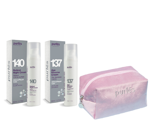 Purles 137+140 Set - zestaw anti-aging - 50ml + 50ml + kosmetyczka gratis