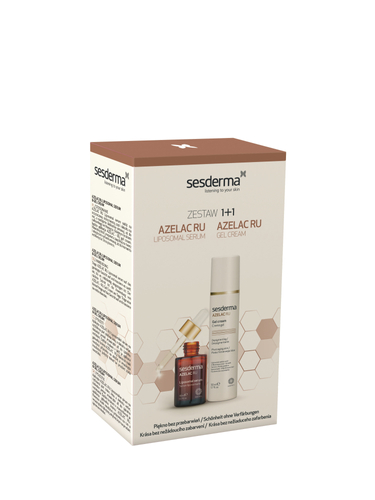 Sesderma Azelac RU + Azelac RU Gel Cream - serum liposomowe + krem-żel depigmentujący - 50ml + 30ml