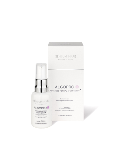 Sensum Mare AlgoPro R Advanced Retinal Night Serum 0,08% - serum regenerująco - korygujące retinalem - 30ml