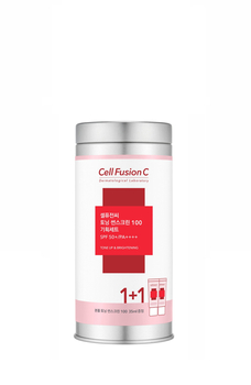 Cell Fusion C Toning Sunscreen 100 SPF 50+/PA+++ - krem tonujący z wysoką ochroną przeciwsłoneczną - 2x35ml